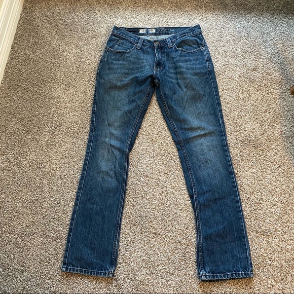 FREEWORLD Jeans men 30 Straight Leg Jeans NIGHT TRAIN REGULAR Denim Blue Jeans - Picture 7 of 9